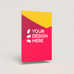 Portrait plastic sign 20x30cm