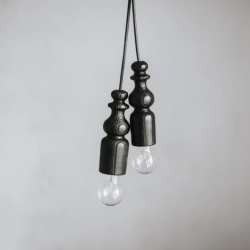 Black Wooden Ceiling Lighting By WoodVin