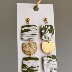 Polymer clay earrings